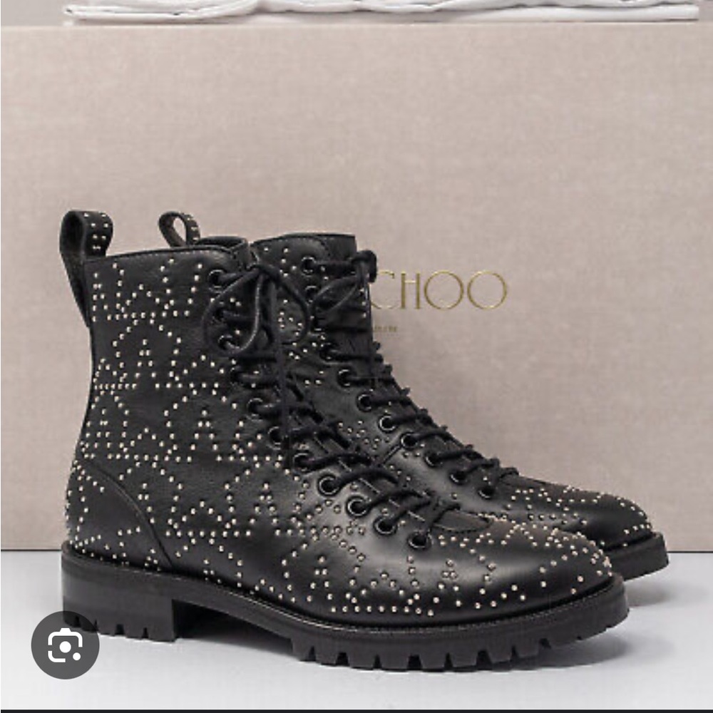 Jimmy Choo Star Studded Leather Boot